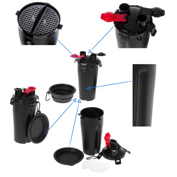 Double drinker for water and food