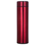 Thermal mug smart LED thermos 500ml, burgundy