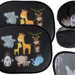 Static curtain sunshade car window cover monkey