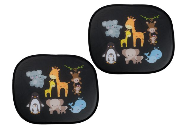 Static curtain sunshade car window cover monkey