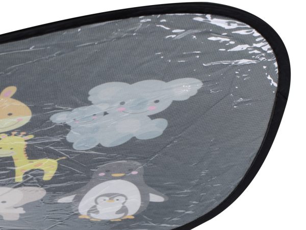 Static curtain sunshade car window cover monkey