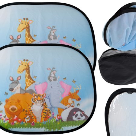 Static sun curtain car window cover bear