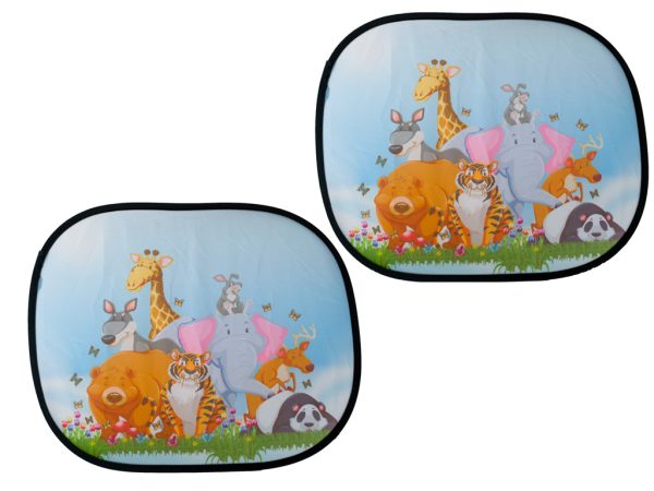 Static sun curtain car window cover bear