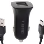 L-BRNO car charger Dual USB + Type-c black