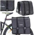 Bicycle pannier bag double two-chamber side for bicycle holder, L-BRNO