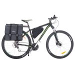 Bicycle pannier bag double two-chamber side for bicycle holder, L-BRNO