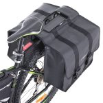Bicycle pannier bag double two-chamber side for bicycle holder, L-BRNO