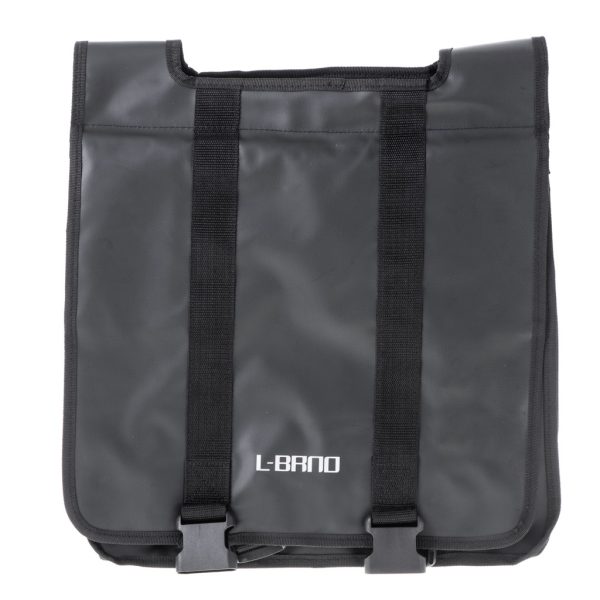 Bicycle pannier bag double two-chamber side for bicycle holder, L-BRNO