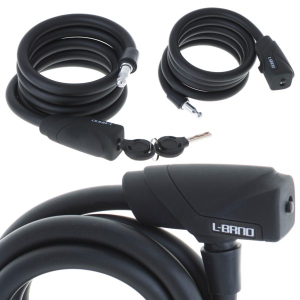 L-BRNO bicycle safety lock long helix key 150cm