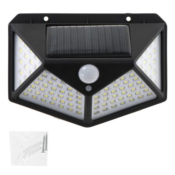 Solar motion and dusk sensor lamp 100 LED