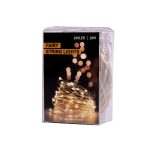 LED decorative wire lights 10m 100LED warm white