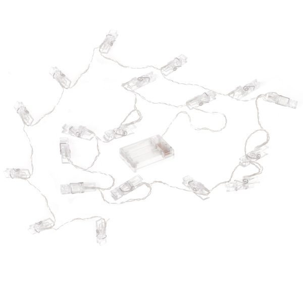 LED photo clip lights 1.5m 10LED warm white