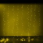 LED curtain lights 3x3m 300LED warm white