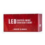 LED curtain lights 3x3m 300LED warm white