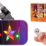 LED reindeer curtain lights 2.5m 138LED multicolour