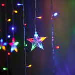 LED reindeer curtain lights 2.5m 138LED multicolour