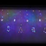 LED reindeer curtain lights 2.5m 138LED multicolour