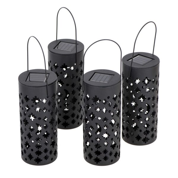Solar lantern lamp stars moons 4pcs.