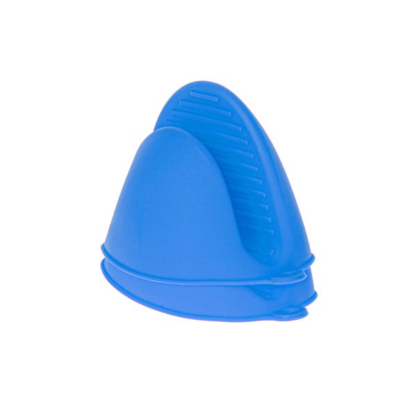 Heat blue silicone oven mitt 2 pieces