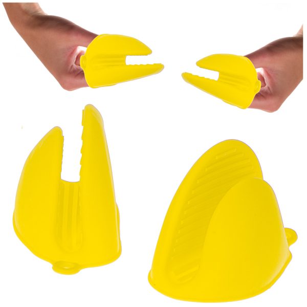Heat silicone kitchen glove yellow 2 pieces