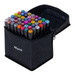 Double-sided markers in case 48 + stand