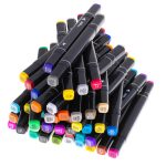 Double-sided alcohol markers in case 48 pieces