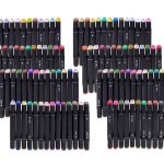 Double-sided alcohol markers in case 80 pieces