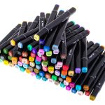 Double-sided alcohol markers in case 80 pieces