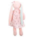 Plush rabbit mascot pink 35cm
