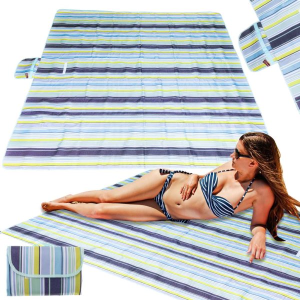 Beach mat large beach picnic blanket 200x200cm