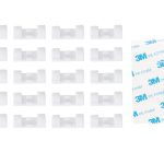 Cable holder organiser silicone white 20pcs