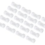 Cable holder organiser silicone white 20pcs