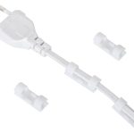 Cable holder organiser silicone white 20pcs