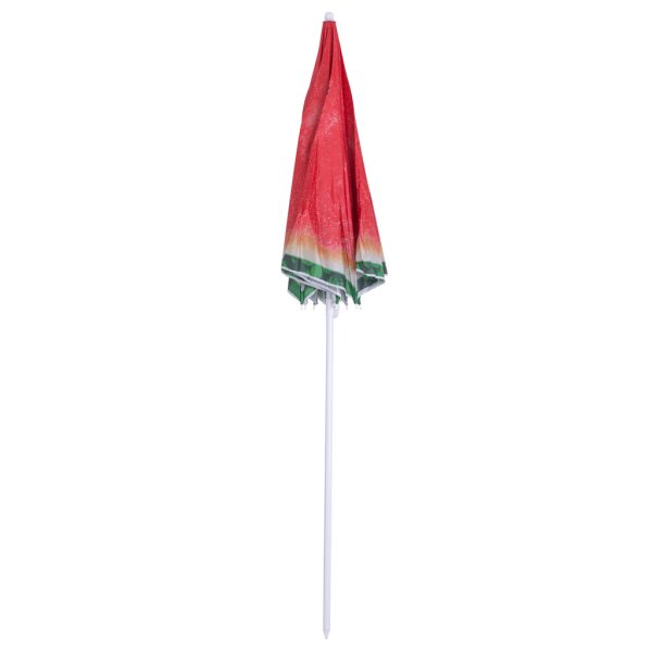 Beach garden umbrella adjustable watermelon