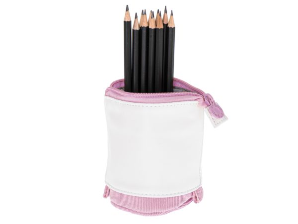 School pencil case tuba 2in1 pink