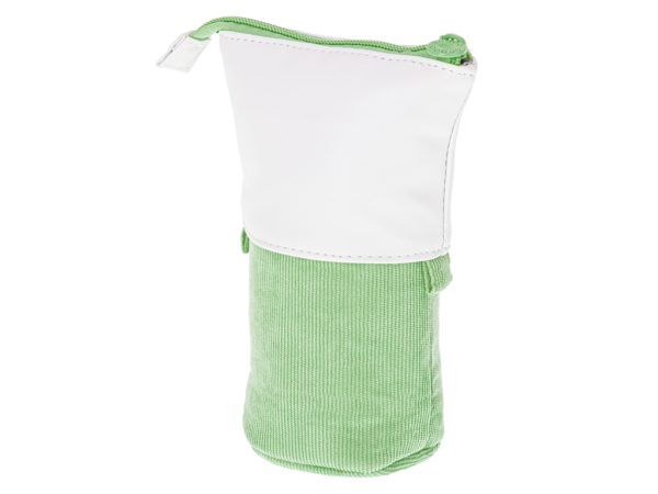 School pencil case 2in1 green