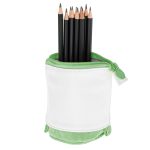 School pencil case 2in1 green