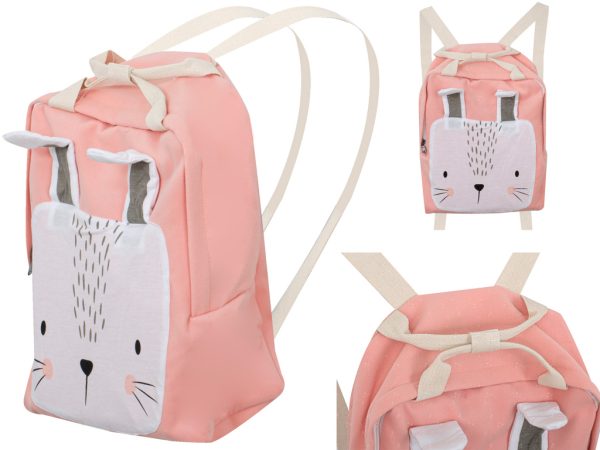 Kindergarten backpack baby rabbit pink