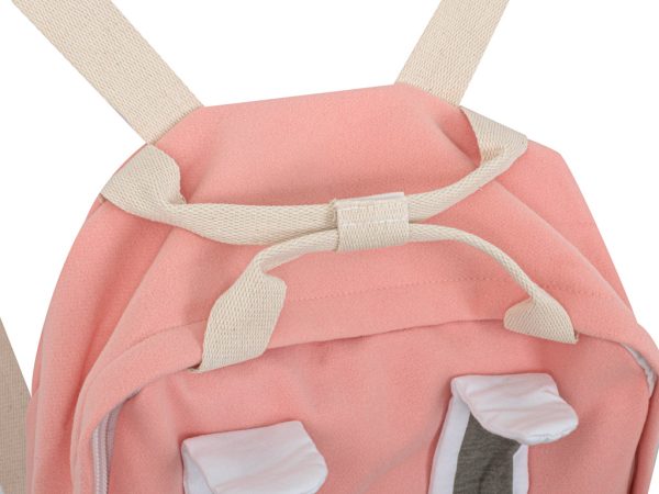 Kindergarten backpack baby rabbit pink