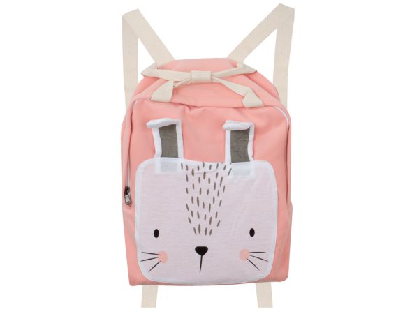 Kindergarten backpack baby rabbit pink
