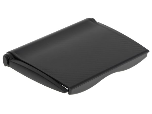 Laptop TV screen organiser shelf black