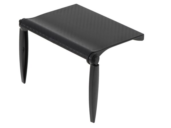Laptop TV screen organiser shelf black