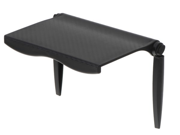 Laptop TV screen organiser shelf black