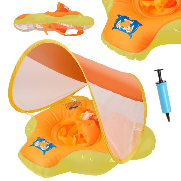 Inflatable swimming ring with a canopy at e-shop skinstars.lt