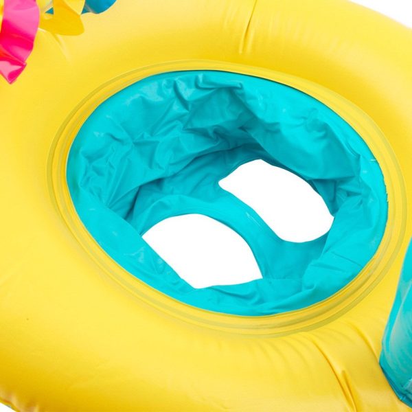 Wheel pontoon with seat for mother and child