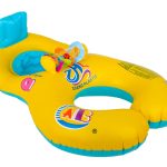 Wheel pontoon with seat for mother and child