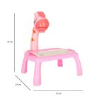 Projector table drawing table giraffe pink