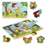 Wooden puzzle safari giraffe lion skinstars.lt