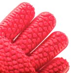 Thermal silicone kitchen glove red