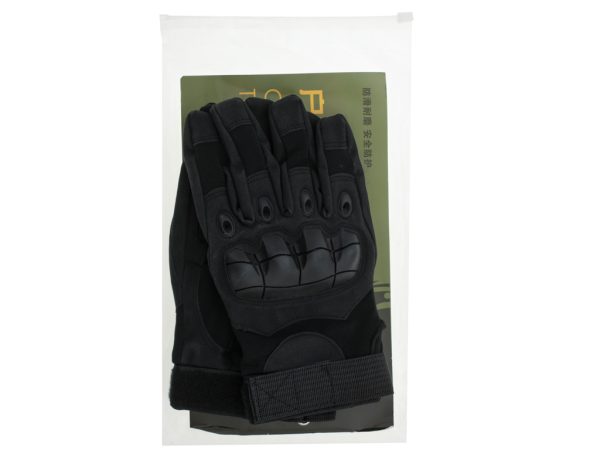 Tactical military gloves knuckle protection L black